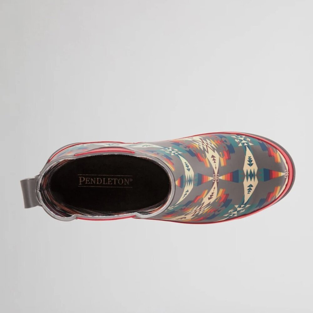 Pendleton Red and Blue Patterned Winter Boots - image 6